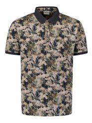 No Excess Koszulka polo w kolorze czarno-beżowym rozmiar: 3XL. Brązowe koszulki polo męskie No Excess, xl, bez wzorów, z bawełny, bez ramiączek. Za 100.99 zł.