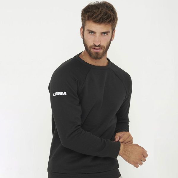 Oversize Bluza sportowa Zagabria. Czarne bluzy bez kaptura męskie Legea, xl. Za 100.00 zł.