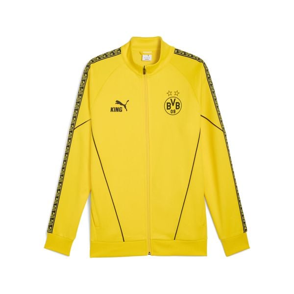 Męska kurtka Borussia Dortmund KING Anthem PUMA. Czarne kurtki męskie Puma, m, bez wzorów, retro, bez kaptura. Za 389.00 zł.