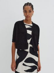 Someday Kardigan w kolorze czarnym rozmiar: 38. Czarne kardigany damskie Someday, bez wzorów, z bawełny. Za 187.07 zł.