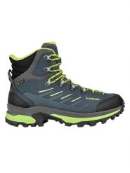 LOWA Skórzane buty trekkingowe "Randir GTX" w kolorze zielono-niebieskim rozmiar: 46. Niebieskie buty trekkingowe męskie Lowa, z gore-texu, bez zapięcia, outdoorowe, gore-tex. Za 935.99 zł.