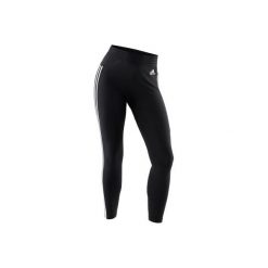 Legginsy Gym & Pilates 3S 500 damskie. Czarne legginsy damskie Adidas, s, bez wzorów, z bawełny. Za 129.99 zł.