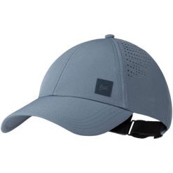 Czapka z daszkiem Summit Cap Stone Blue UPF 50. Niebieskie czapki męskie Buff, bez wzorów, z materiału, sportowe. Za 130.99 zł.