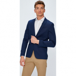 Scotch & Soda - Marynarka. Niebieskie marynarki męskie Scotch & Soda, bez wzorów, z bawełny. W wyprzedaży za 499.90 zł.