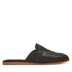 Klapki Toms. Czarne klapki damskie Toms, bez wzorów, bez obcasa. Za 309.99 zł.