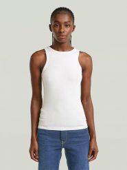 G-Star Top w kolorze białym rozmiar: XXL. Białe topy damskie G-Star, xxl, bez wzorów, bez kołnierzyka. Za 84.21 zł.