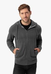 Bluza regular z kapturem B-FOG. Szare bluzy sportowe męskie Volcano, m, z bawełny. Za 199.99 zł.