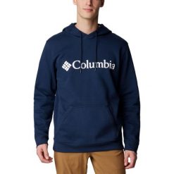 Bluza Sportowa Z Kapturem Męska Columbia Csc Basic Logo. Niebieskie bluzy sportowe męskie Columbia, bez wzorów, sportowe, bez kołnierzyka, bez ramiączek. Za 255.99 zł.
