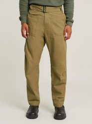 G-Star Spodnie - Tapered fit - w kolorze khaki rozmiar: W28. Brązowe spodnie materiałowe męskie G-Star, bez wzorów, z materiału, retro. Za 123.25 zł.