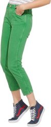 WRANGLER CROPPED STRAIGHT DAMSKIE SPODNIE JEANSOWE GREEN W229DM121. Zielone spodnie materiałowe damskie Wrangler, bez wzorów, z jeansu. Za 199.99 zł.