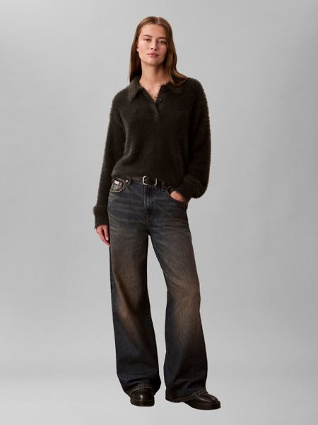 Calvin Klein Jeans Sweter z dzianiny Kobiety szary, S. Szare swetry klasyczne damskie Calvin Klein Jeans, s, z dzianiny, bez kołnierzyka. Za 329.95 zł.