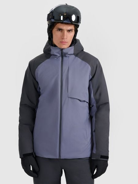 4F Kurtka narciarska membrana 5000 męska - granatowa S. Niebieskie kurtki narciarskie i snowboardowe damskie 4f, m, bez wzorów, bez kaptura, narciarskie. Za 599.99 zł.