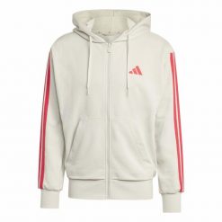 Bluza Adidas Sport M 3S Ft Fz Hd Dorośli. Fioletowe bluzy sportowe męskie Adidas, bez wzorów, z bawełny, sportowe, bez kołnierzyka, bez ramiączek. Za 284.05 zł.