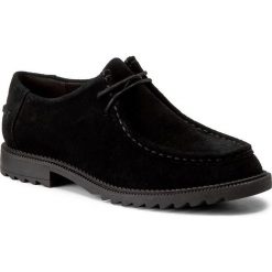 Mokasyny CLARKS - Griffin Mellow 261267154 Black Suede. Czarne mokasyny damskie Clarks, ze skóry ekologicznej. W wyprzedaży za 189.00 zł.