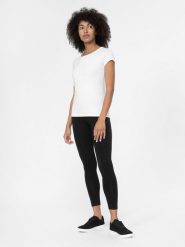 4F Legginsy dzianinowe damskie - czarne XS. Czarne legginsy damskie 4f, s, bez wzorów, z bawełny. W wyprzedaży za 59.99 zł.