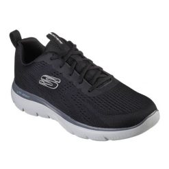 Buty Skechers Summits Torre 232395-BKTP czarne. Czarne buty sportowe na co dzień męskie bez zapięcia, trekkingowe. Za 408.30 zł.