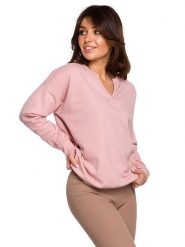 Be Wear Bluza w kolorze jasnoróżowym rozmiar: L. Różowe bluzy bez kaptura damskie Be Wear, l. Za 100.99 zł.