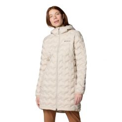 Damska kurtka Columbia Delta Ridge II Long 2088213278. Brązowe kurtki przeciwdeszczowe damskie Columbia, s, z kapturem, omni-heat (columbia). Za 629.00 zł.