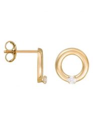 OR ÉCLAT Złote kolczyki-wkrętki "Bulle d'or" rozmiar: onesize. Żółte kolczyki damskie Or Éclat, złote. Za 202.45 zł.