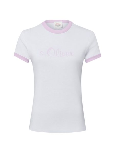 S.Oliver Koszulka Kobiety Dżersej biały, 46. Białe t-shirty damskie S.Oliver, s, bez wzorów, z dżerseju, bez kołnierzyka. Za 109.95 zł.