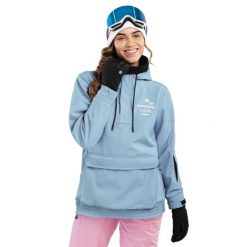 Kurtka snowboardowa Damska W3-W Prags. Niebieskie kurtki damskie SIROKO, m, bez wzorów, z softshellu, bez kaptura, narciarskie. Za 844.00 zł.