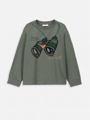 Coccodrillo Bluzka WC4143102NAK Zielony Regular Fit. Zielone t-shirty chłopięce COCCODRILLO, bez wzorów, z bawełny, bez ramiączek. Za 39.99 zł.