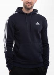 Bluza męska adidas Essentials Hoodie. Niebieskie bluzy z kapturem męskie Adidas, m, z bawełny. Za 170.99 zł.