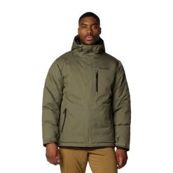 Kurtka puchowa męska Columbia Oak Harbor II Insulated. Zielone kurtki męskie Columbia, m, bez wzorów, z puchu, bez kaptura. Za 815.55 zł.