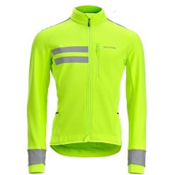 Kurtka zimowa na rower szosowy Van Rysel EDR Endurance EN17353. Żółte kurtki męskie VAN RYSEL, na zimę, xl, bez wzorów, z materiału, sportowe, bez kaptura. Za 339.99 zł.