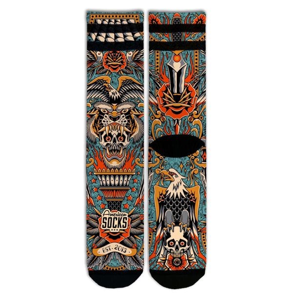 Skarpety American Socks Dagger. Skarpetki damskie AMERICAN SOCKS, bez wzorów. Za 114.17 zł.