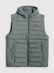 4F Bezrękawnik z wypełnieniem syntetycznym męski - zielony XL. Zielone kamizelki męskie 4f, m, z puchu. Za 299.99 zł.