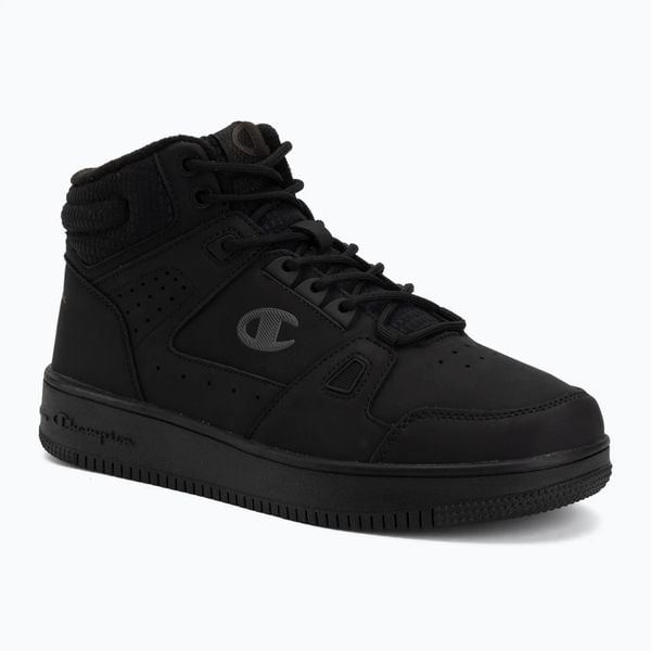 Buty Champion RD18 WTR Mid Cut. Czarne buty sportowe na co dzień damskie CHAMPION, bez wzorów, z gumy. Za 339.99 zł.