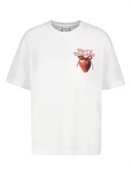 Sublevel Koszulka w kolorze białym rozmiar: XL. Białe bluzki damskie Sublevel, xl, bez wzorów, z bawełny, bez kołnierzyka, bez ramiączek. Za 39.99 zł.