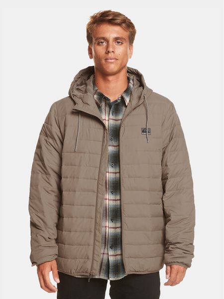 Quiksilver Kurtka przejściowa Scaly Hood Jckt EQYJK04008 Beżowy Regular Fit. Brązowe kurtki męskie Quiksilver, m, bez wzorów, z syntetyku, bez kaptura. Za 229.99 zł.