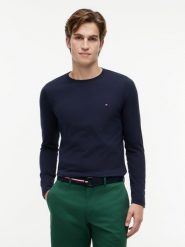 Tommy Hilfiger koszulka z długim rękawem Mężczyźni Bawełna niebieski, S. Niebieskie koszulki męskie z długim rękawem Tommy Hilfiger, m, z bawełny. Za 209.95 zł.
