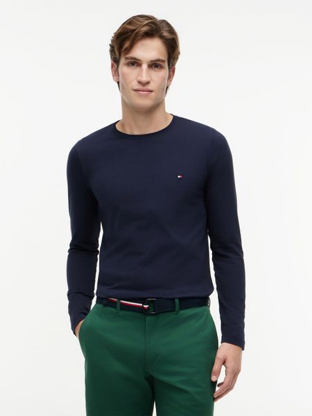 Tommy Hilfiger koszulka z długim rękawem Mężczyźni Bawełna niebieski, S. Niebieskie koszulki męskie z długim rękawem Tommy Hilfiger, m, z bawełny. Za 209.95 zł.