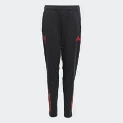 Spodnie treningowe Liverpool FC Tiro 25 Competition. Czarne spodnie sportowe damskie Adidas, m, z materiału, do piłki nożnej. Za 259.00 zł.