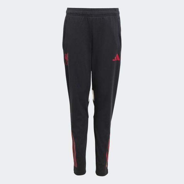 Spodnie treningowe Liverpool FC Tiro 25 Competition. Czarne spodnie sportowe damskie Adidas, m, z materiału, do piłki nożnej. Za 259.00 zł.