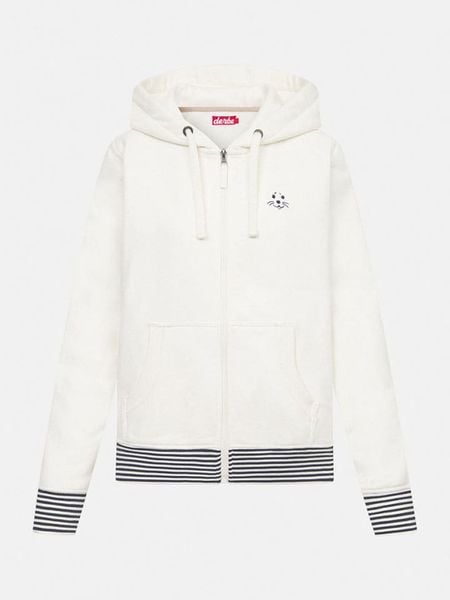 Derbe Bluza w kolorze kremowo-czarnym rozmiar: S. Brązowe bluzy z kapturem damskie Derbe, s, z bawełny. Za 150.72 zł.