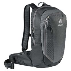 Plecak rowerowy Deuter Compact 8 JR młodzieżowy - graphite/black. Czarna plecaki damskie Deuter, bez wzorów, z materiału, klasyczne. Za 430.05 zł.