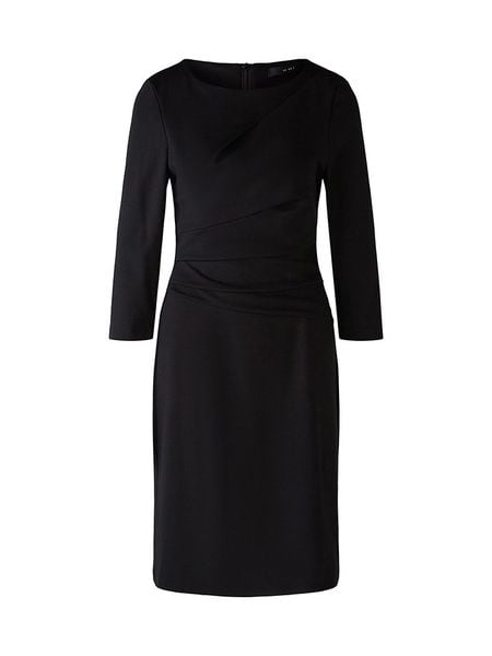 Oui Sukienka w kolorze czarnym rozmiar: 40. Czarne sukienki damskie Oui, bez wzorów, bez kołnierzyka, bez ramiączek, midi. Za 143.56 zł.