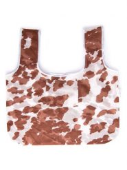 DESIGNWORKS INK ® Torba "Moo" w kolorze jasnobrązowo-białym na zakupy - 30,5 x 35,6 cm rozmiar: onesize. Białe shopper bag damskie bez wzorów, z materiału, na ramię, bez dodatków. Za 52.99 zł.