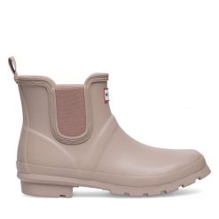 Kalosze Hunter. Czerwone kalosze damskie Hunter, bez wzorów. Za 219.99 zł.