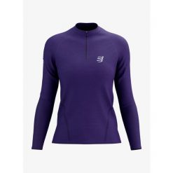 Bluza do biegania damska Compressport Trail HZ LS Tshirt W. Fioletowe bluzy bez kaptura damskie Compressport, l, bez wzorów, bez kaptura. Za 476.99 zł.