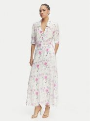 Luisa Spagnoli Sukienka koszulowa Pietanza 543224 Kremowy Regular Fit. Białe sukienki damskie Luisa Spagnoli, m, bez wzorów, z jedwabiu, bez kołnierzyka, bez ramiączek, koszulowe. Za 3,429.00 zł.