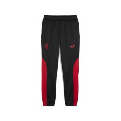 Męskie spodnie AC Milan ftblNRGY+ PUMA Black For All Time Red. Czarne spodnie materiałowe męskie Puma, z aplikacjami, sportowe. W wyprzedaży za 234.00 zł.