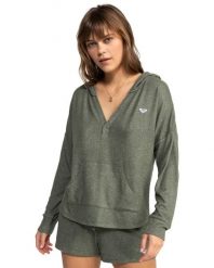 Bluza z kapturem dla Kobiety SATURDAZE COSY Zielony. Zielone bluzy z kapturem damskie Roxy, m, z elastanu. Za 209.99 zł.