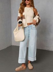 LA Angels Kardigan w kolorze kremowo-brązowym rozmiar: L. Brązowe kardigany damskie LA Angels, l, bez wzorów. Za 158.10 zł.