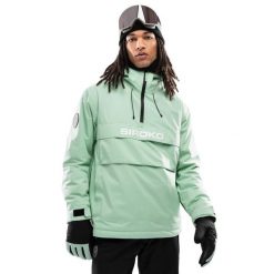 Kurtka snowboardowa męska W6 Elm. Zielone kurtki męskie SIROKO, l, bez wzorów, bez kaptura, snowboardowy. Za 886.00 zł.