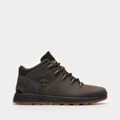 Buty Outdoorowe męskie Timberland Sprint trekker. Brązowe buty trekkingowe męskie Timberland, bez zapięcia, do biegania. Za 502.99 zł.